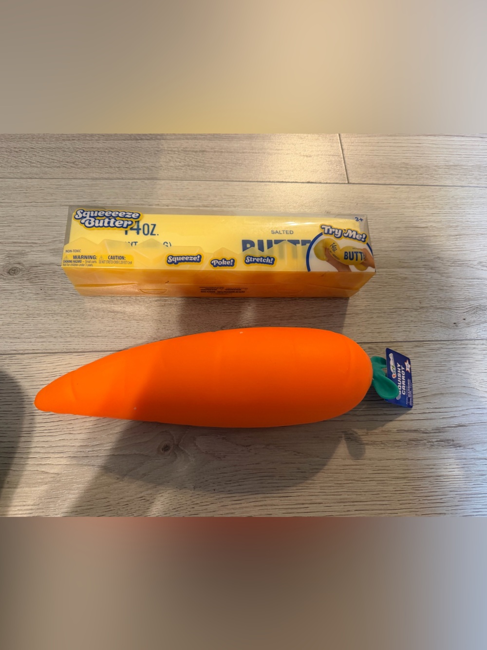 Sunny days jumbo squishy carrot and butter NWT